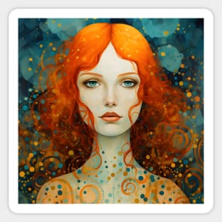 Surreal Redhead Sticker